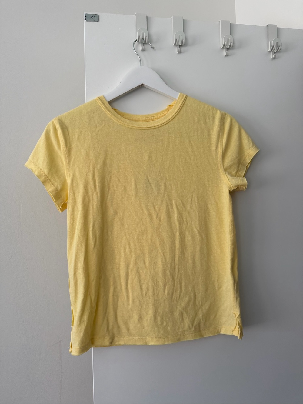 We The Free Short Sleeve Tee in Pale Yellow